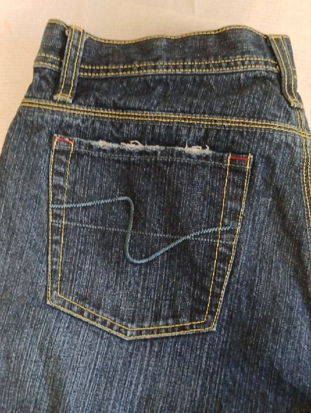 Zena Men's Straight Denim Jeans in Dark Blue